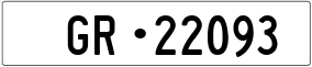 Truck License Plate